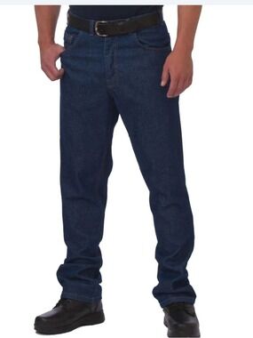 BIG BILL Flame Resistant Relaxed Fit Jeans - Pre-washed 5 pockets blue sz 38